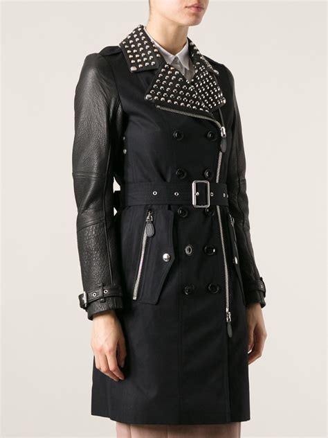 burberry studded coat|burberry brit coats women's.